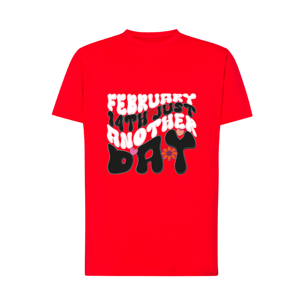 felpa uomo 14 febbraio colore rosso teelab