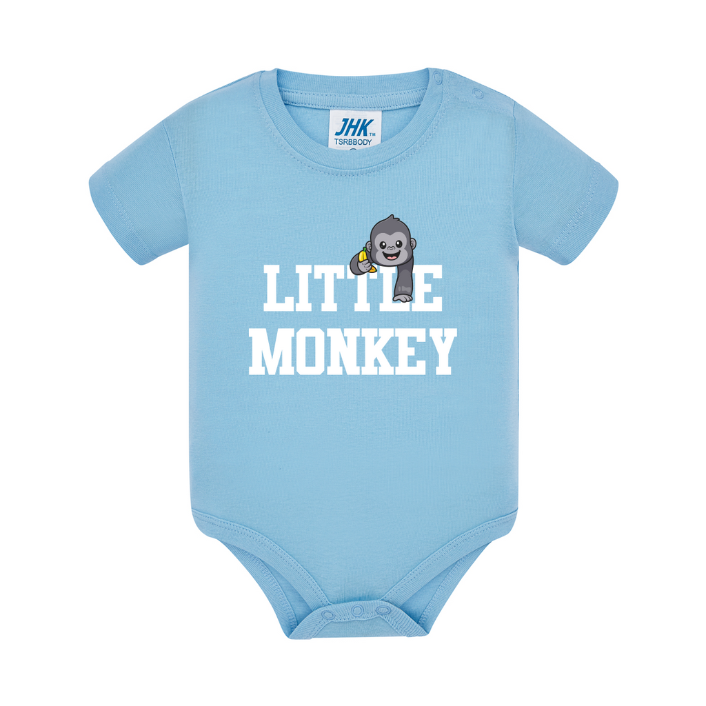 Little monkey body neonato celeste teelab