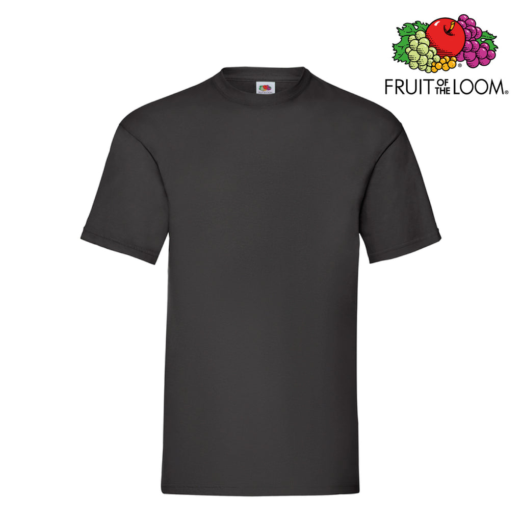 Maglietta Fruit of the Loom black personalizzabile