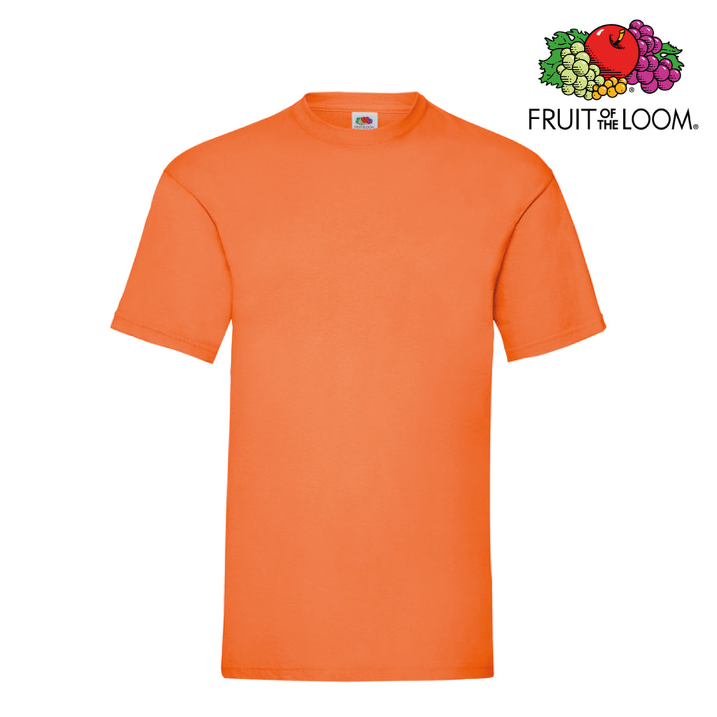 Maglietta Fruit of the Loom orange personalizzabile