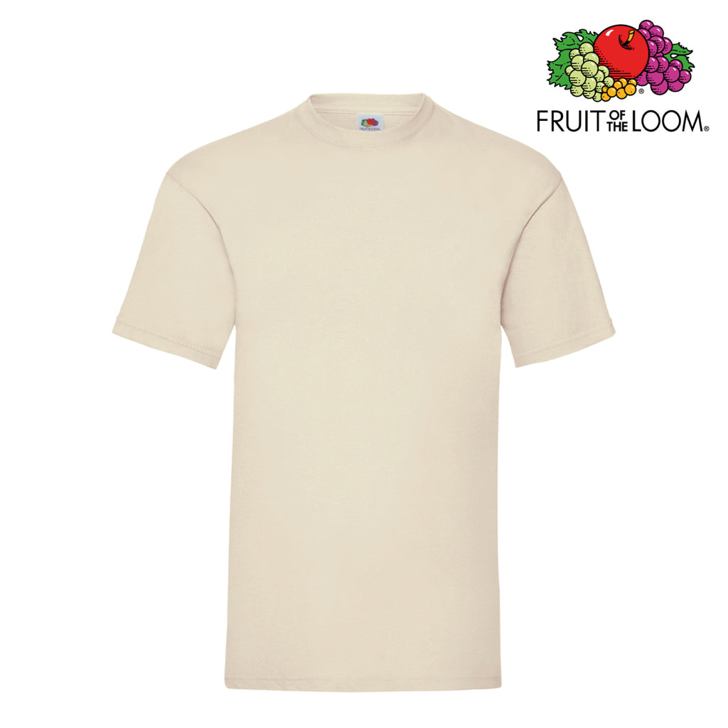 Maglietta Fruit of the Loom panna personalizzabile