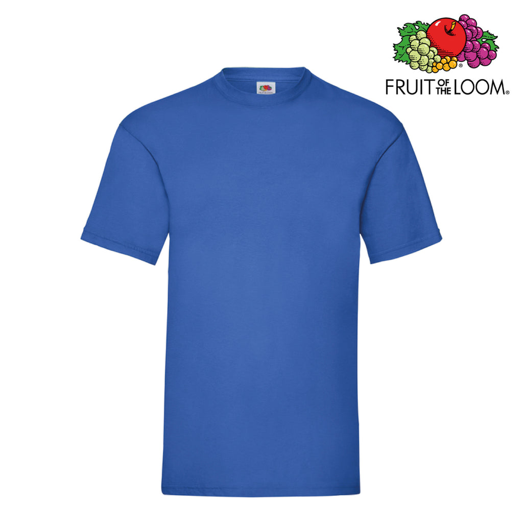 Maglietta Fruit of the Loom royal blue personalizzabile