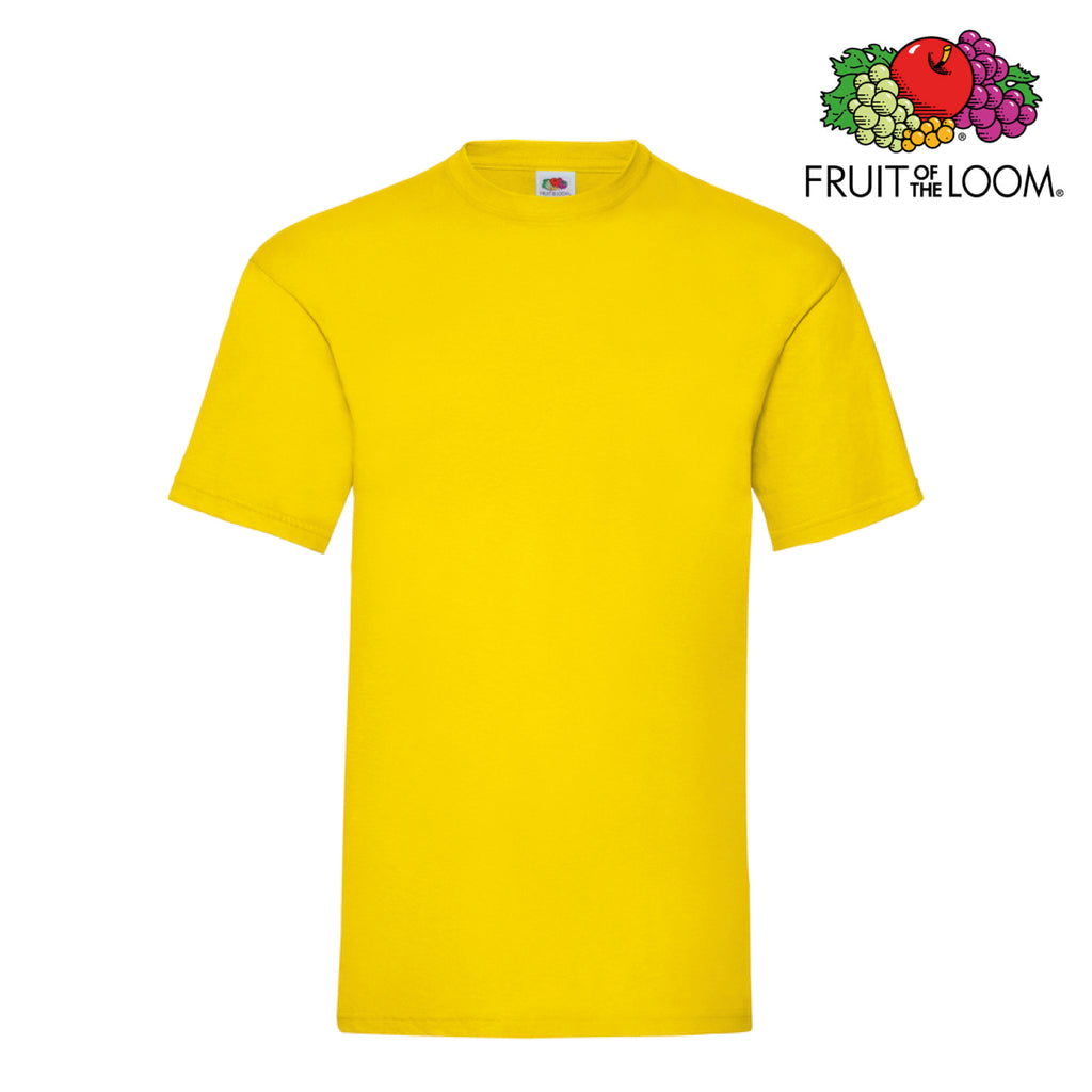 Maglietta Fruit of the Loom yellow personalizzabile