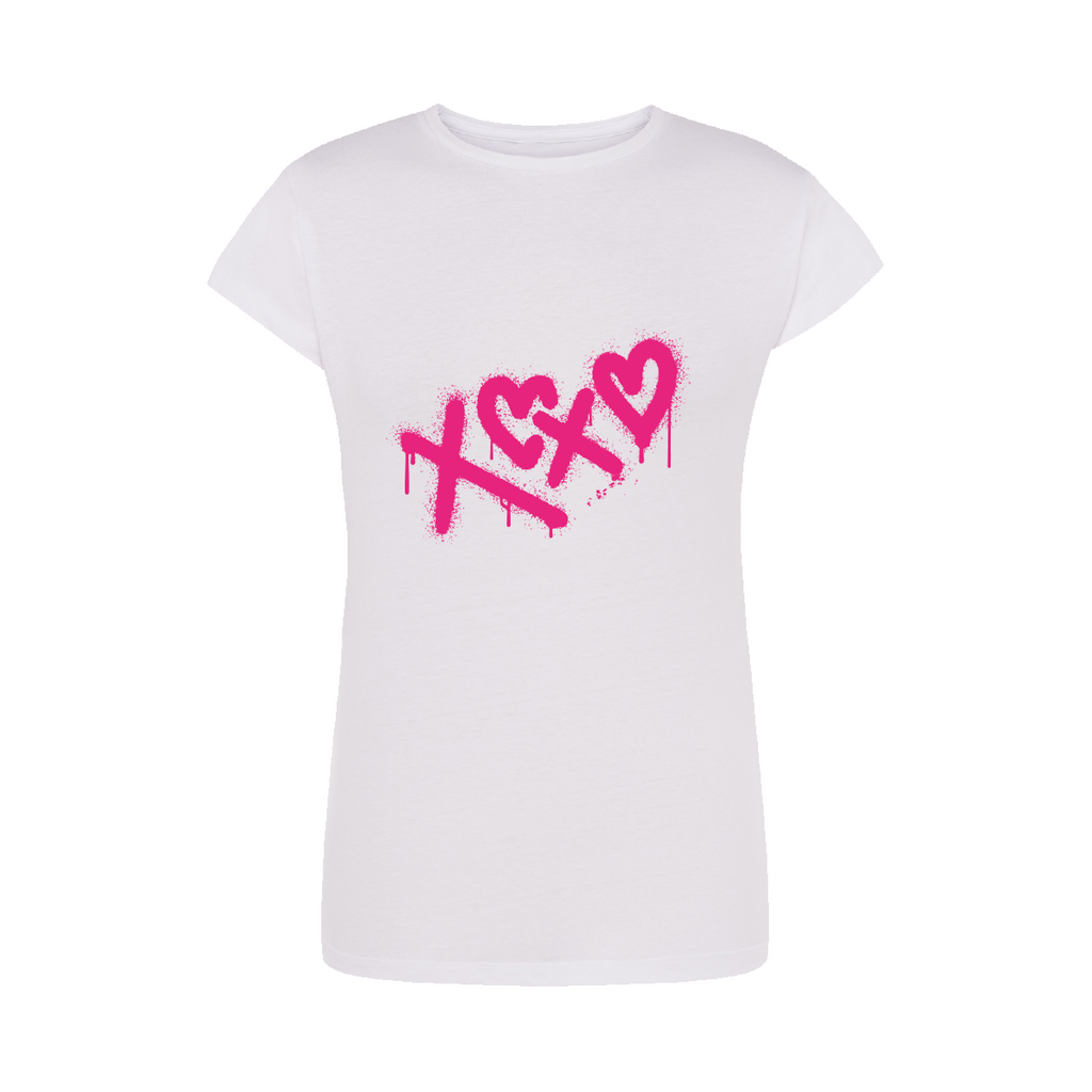  maglietta donna xoxo colore bianco teelab