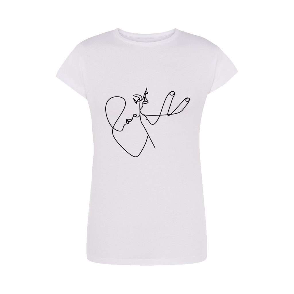  maglietta donna amore colore bianco teelab
