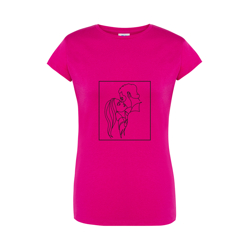  maglietta donna coppia colore fucsia teelab