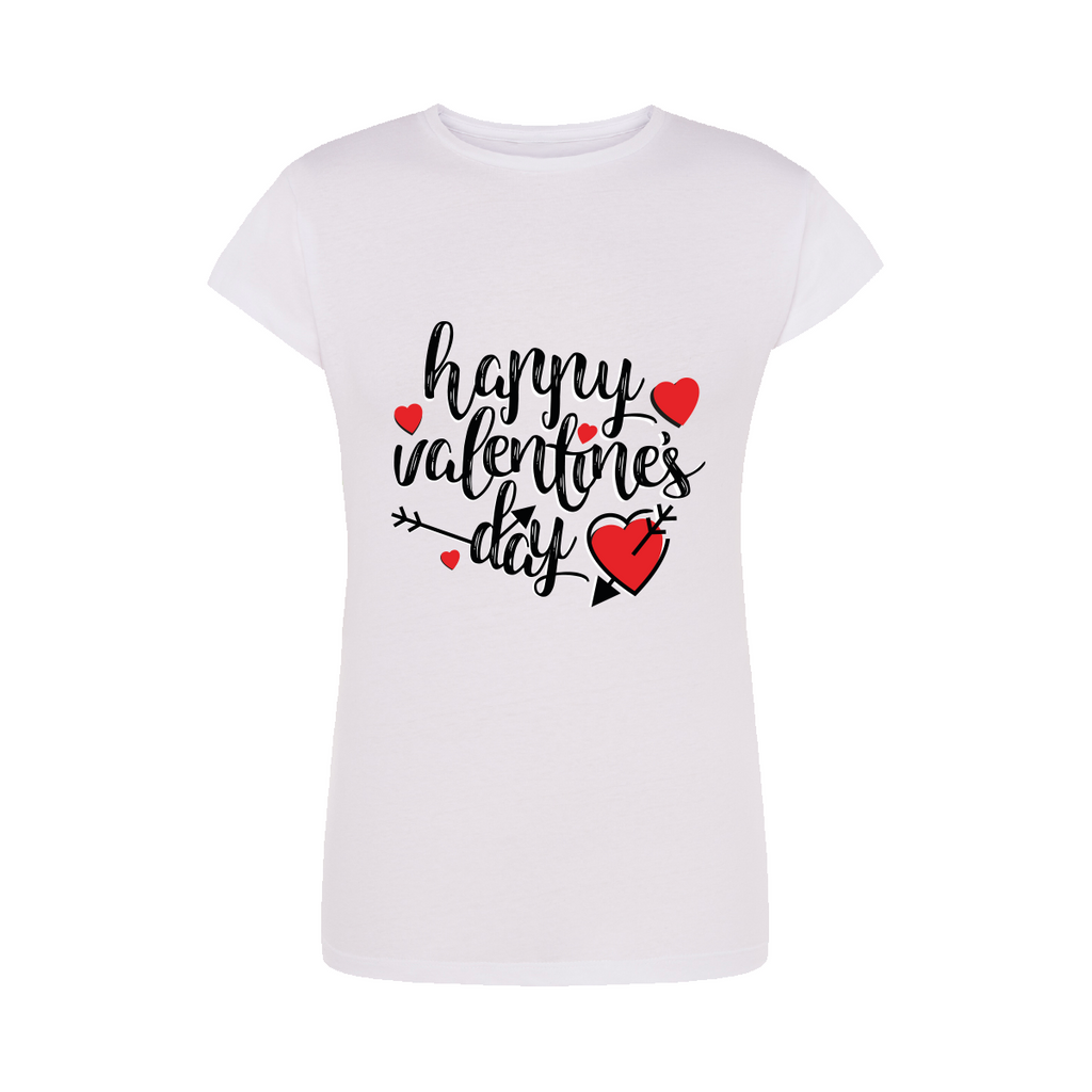felpa donna felice san valentino colore bianco teelab