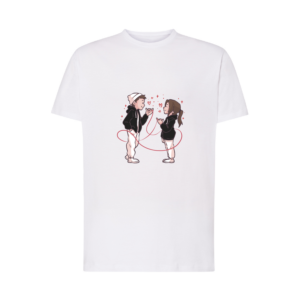 maglietta uomo filo rosso bambini colore bianco teelab