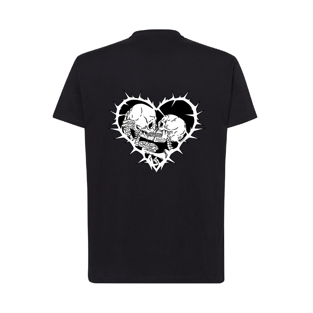 maglietta uomo 24/7 cuore colore nero teelab