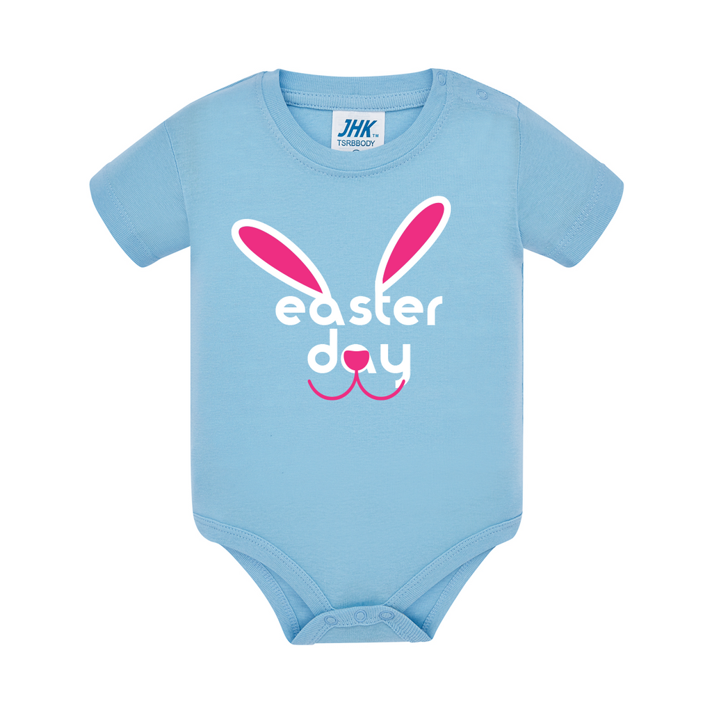 body neonato bunny ears colore celeste teelab