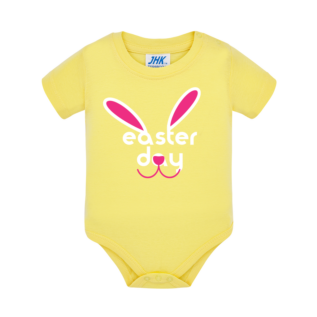 body neonato bunny ears colore giallo teelab