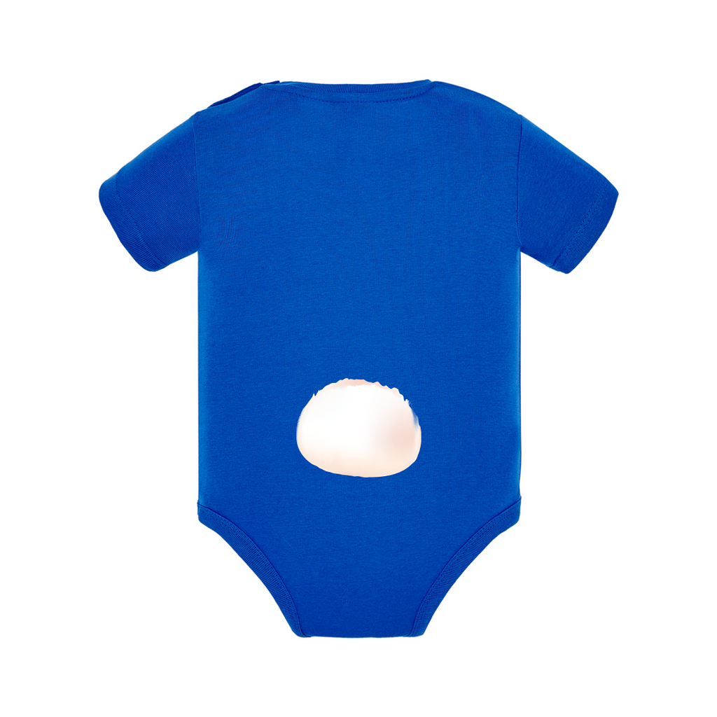 body neonato bunny tail colore blu teelab