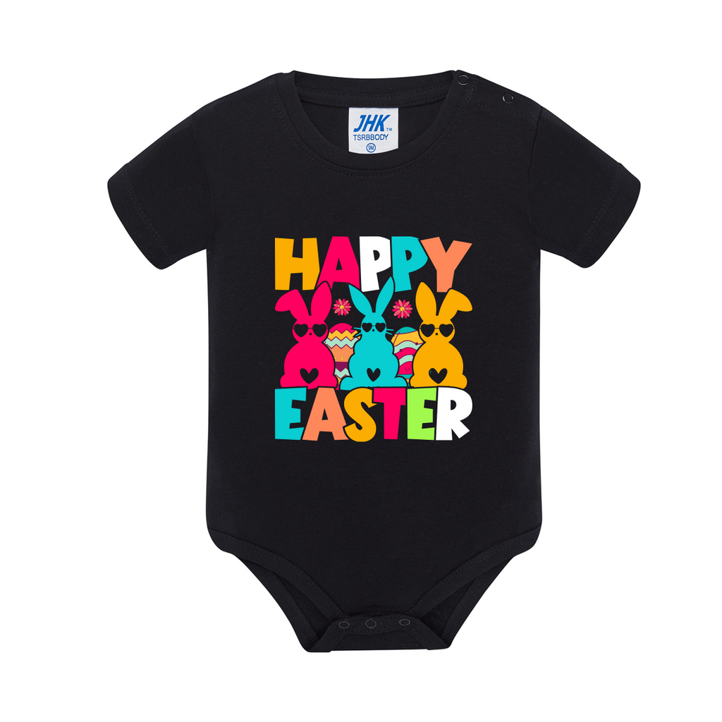 body neonato buona pasqua colore nero teelab