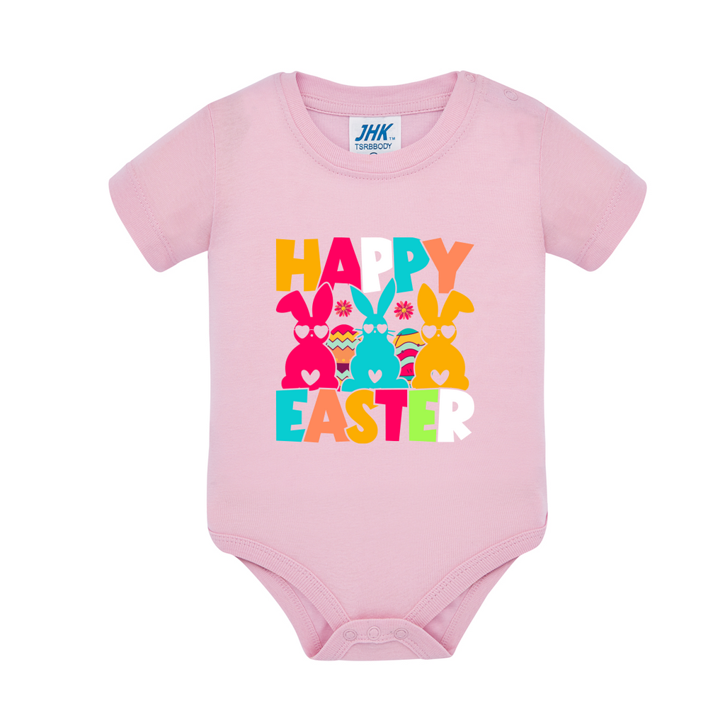body neonato buona pasqua colore rosa teelab