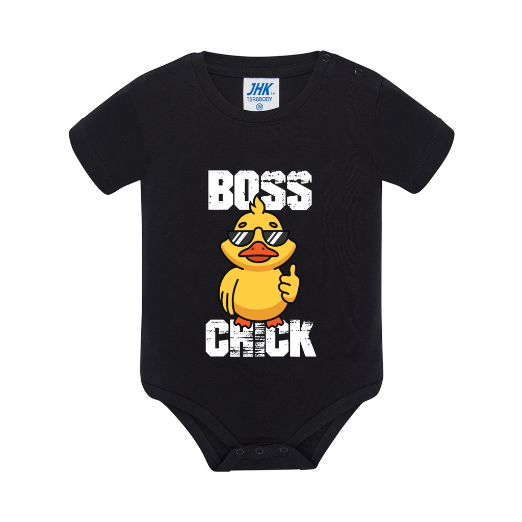 body neonato chick boss colore black teelab