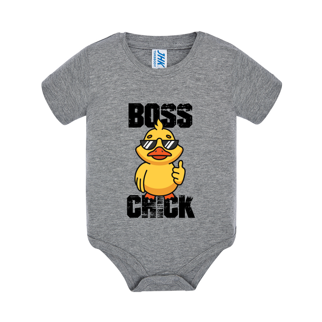 body neonato chick boss colore grey teelab