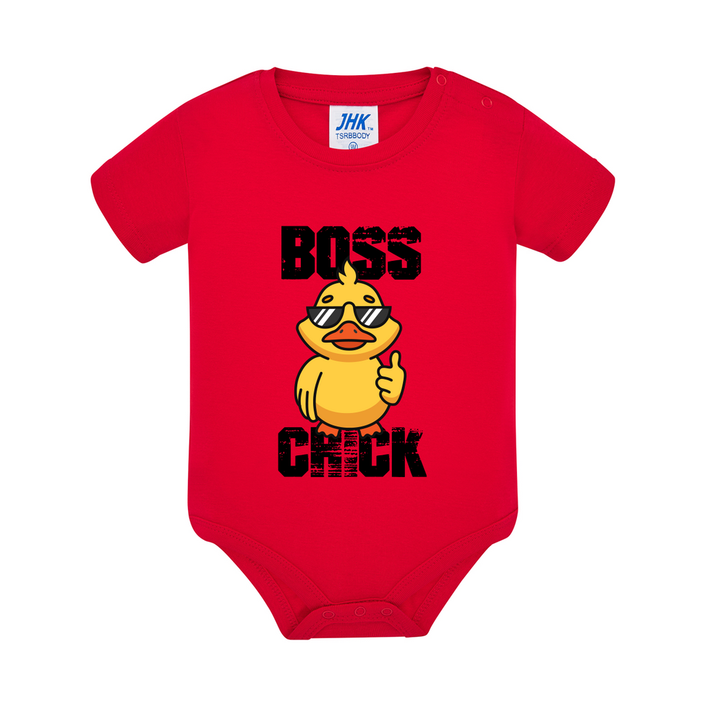 body neonato chick boss colore red teelab