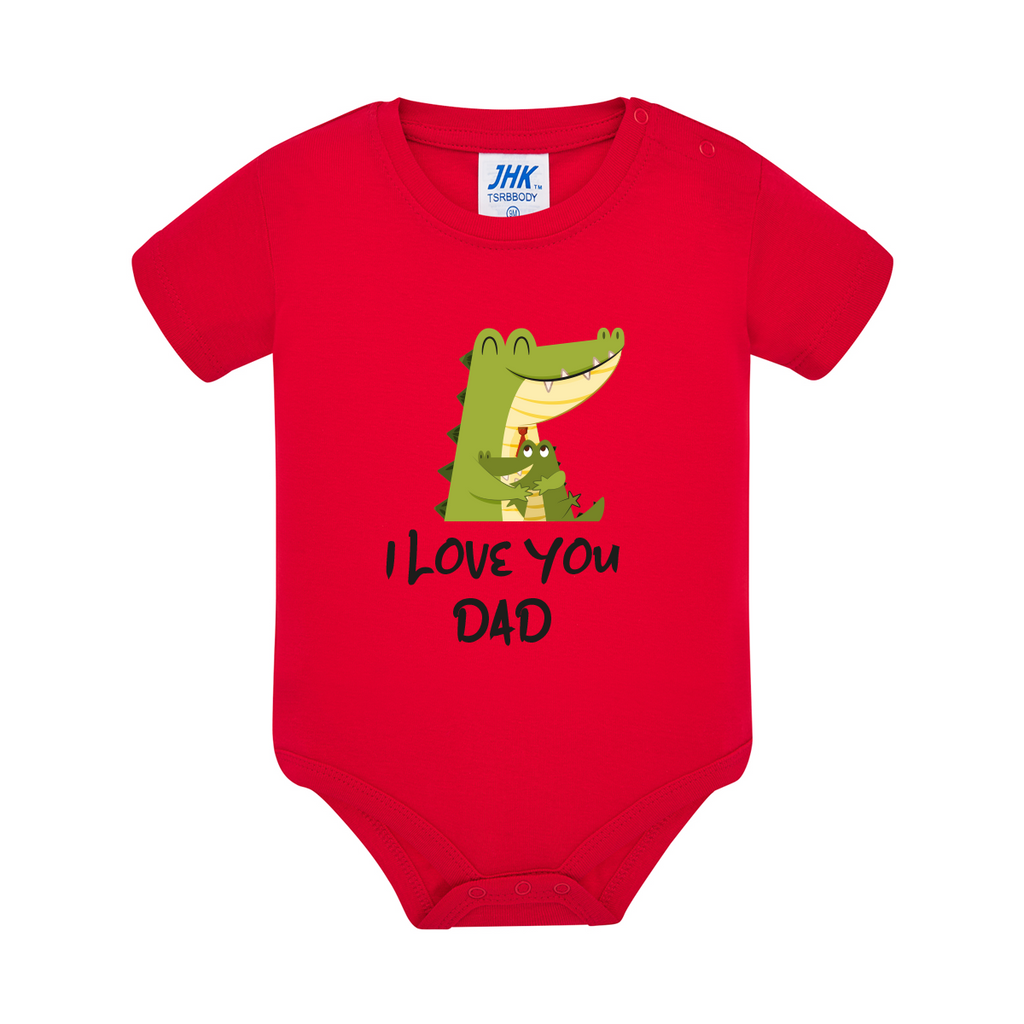 body neonato coccodrillo colore red teelab