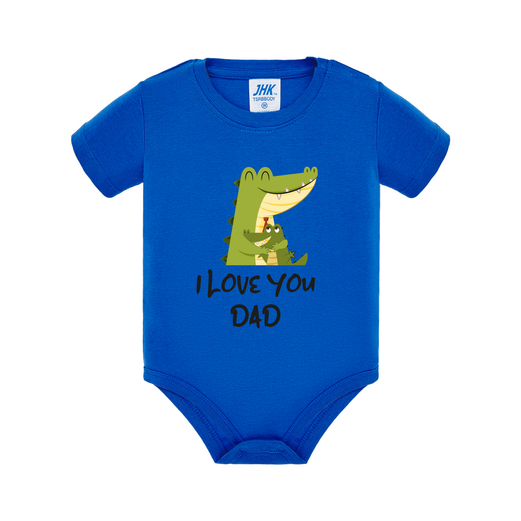 body neonato coccodrillo colore royal blue teelab