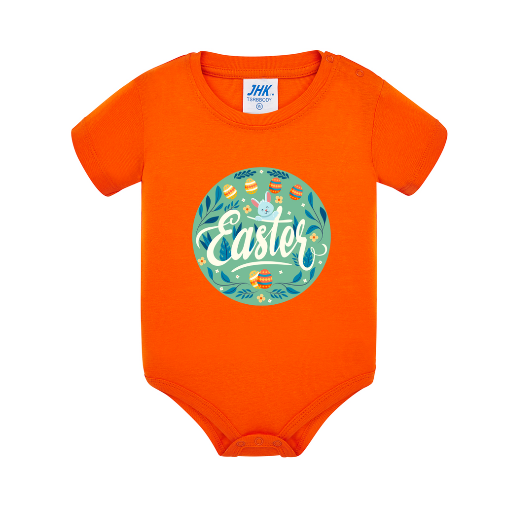 body neonato easter baby colore orange teelab