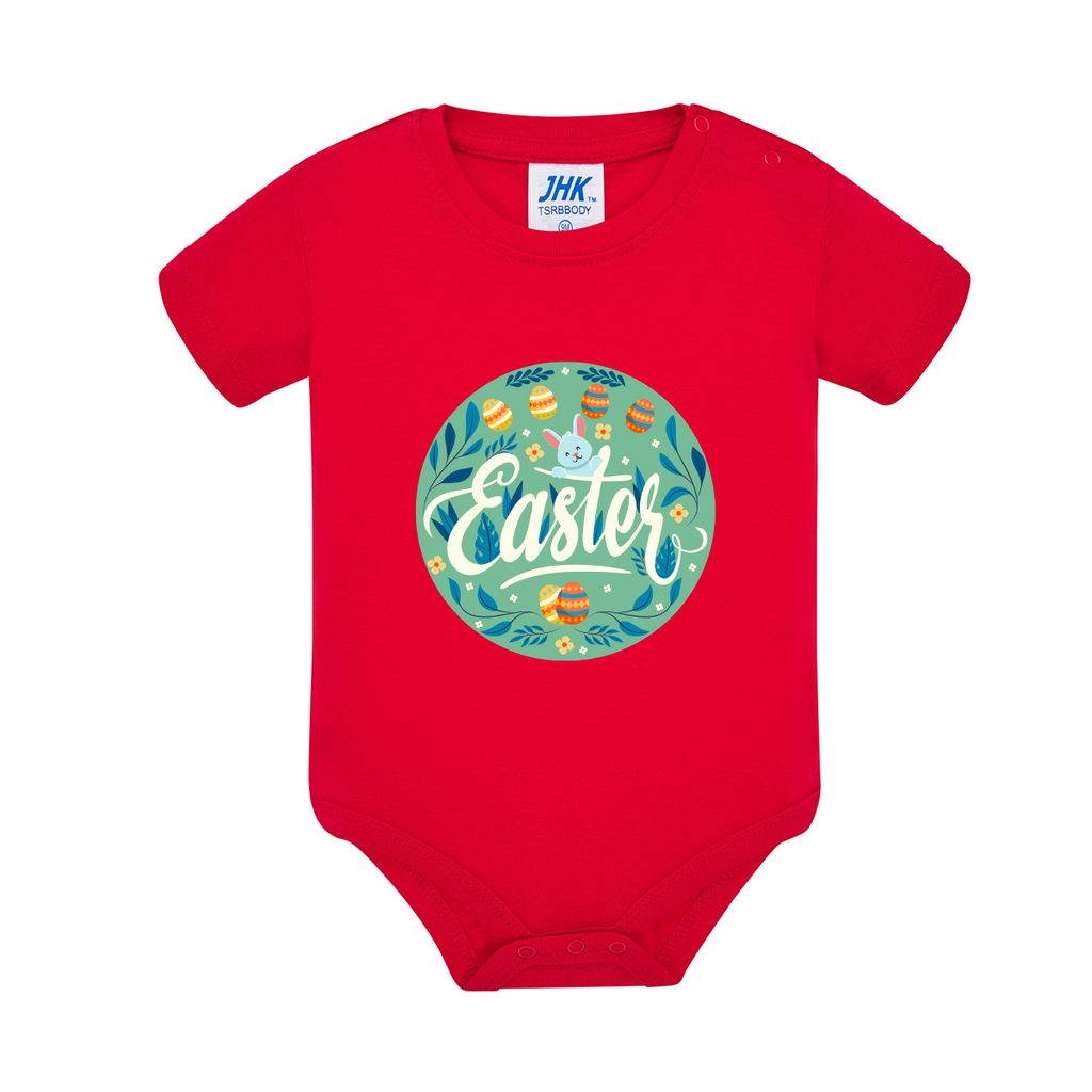 body neonato easter baby colore red teelab