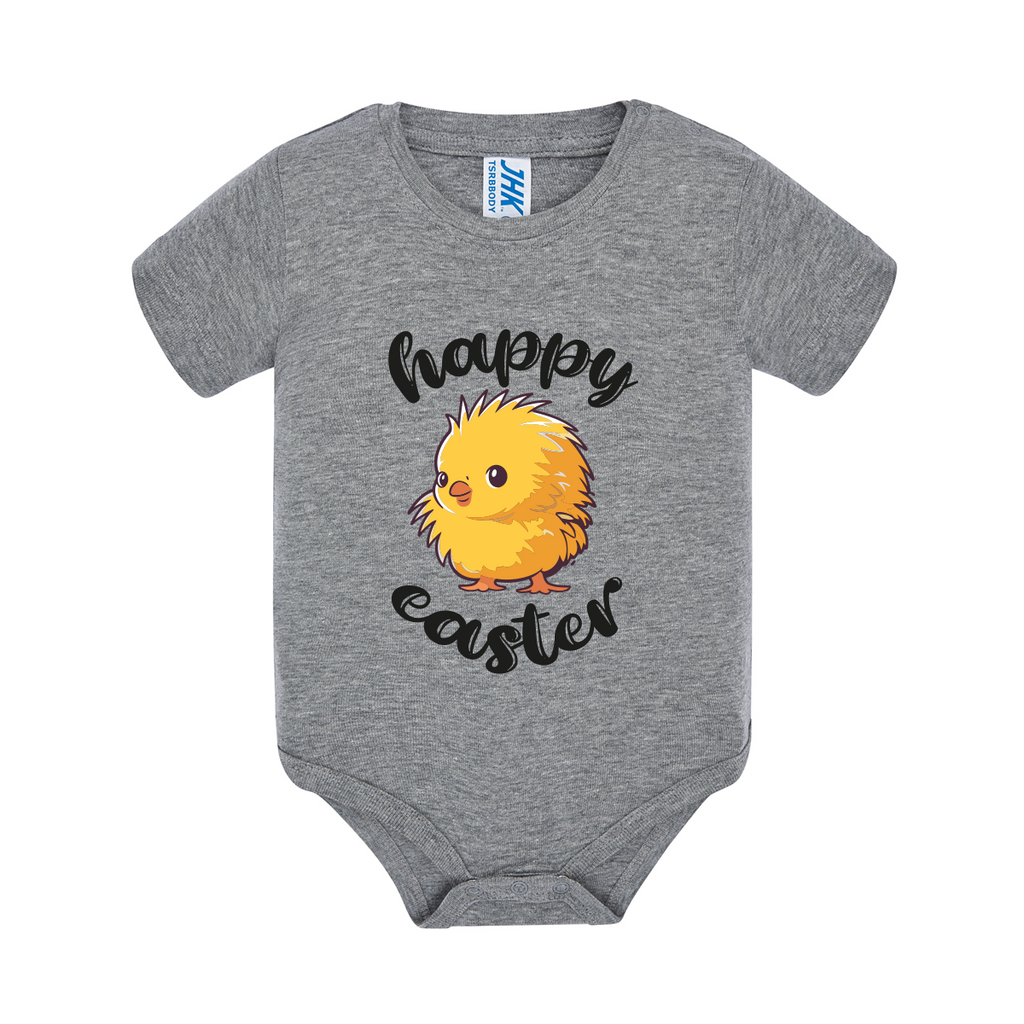 body neonato easter chick colore grey teelab