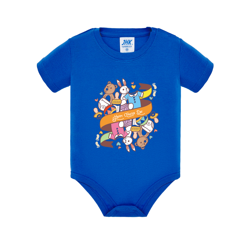 body neonato easter day colore blu teelab