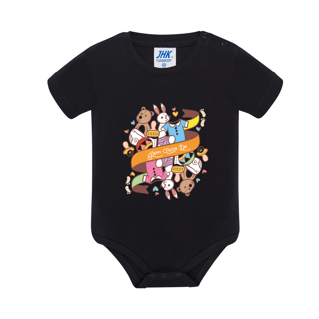 body neonato easter day colore nero teelab
