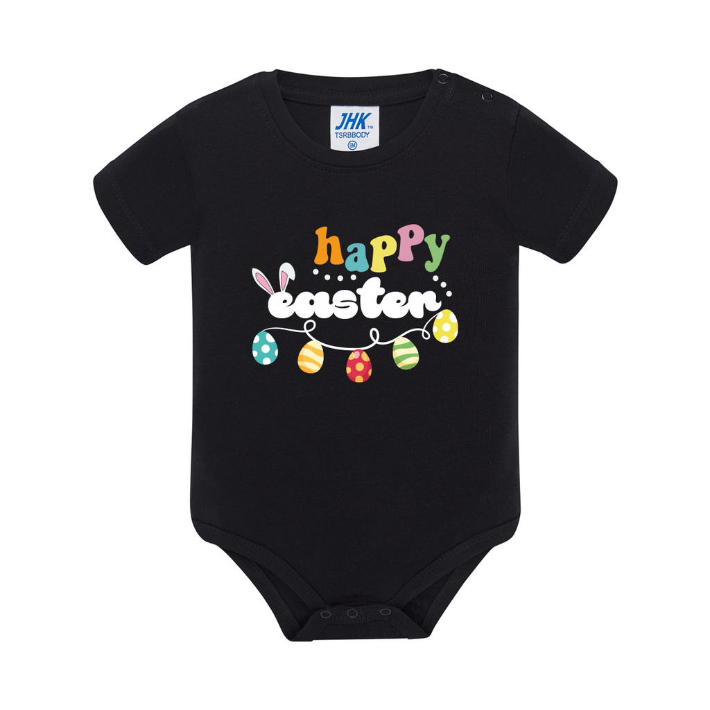 body neonato easter rabbit colore black teelab