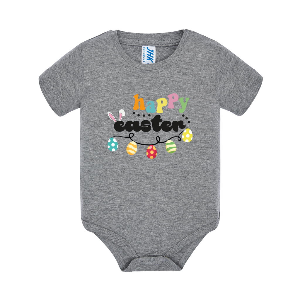 body neonato easter rabbit colore grey teelab