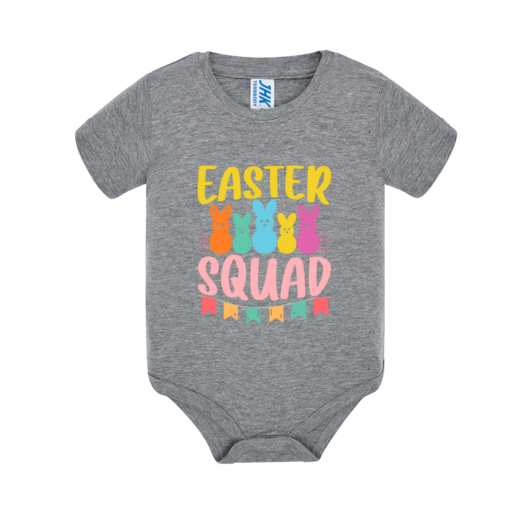body neonato easter squad colore grey teelab