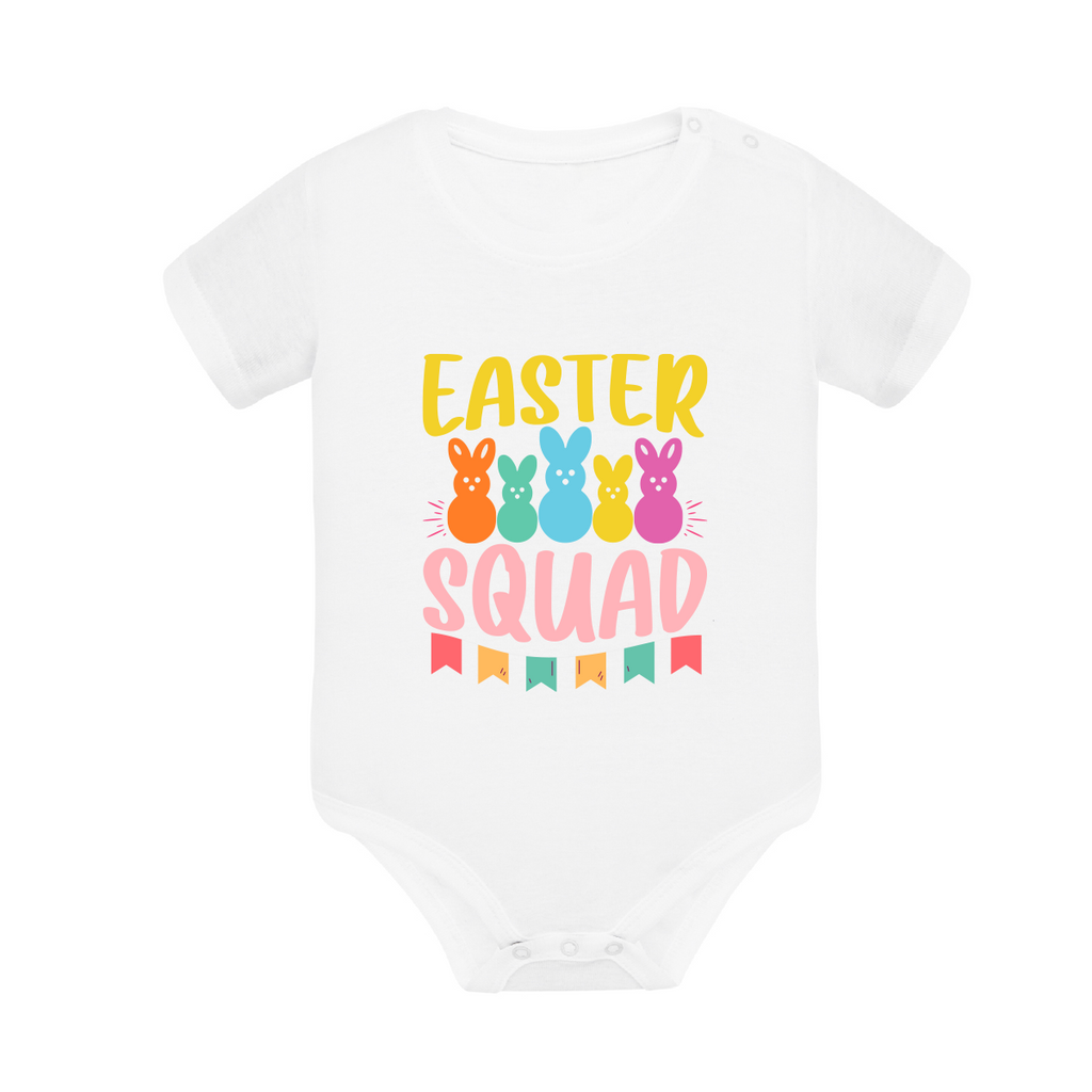 body neonato easter squad colore white teelab