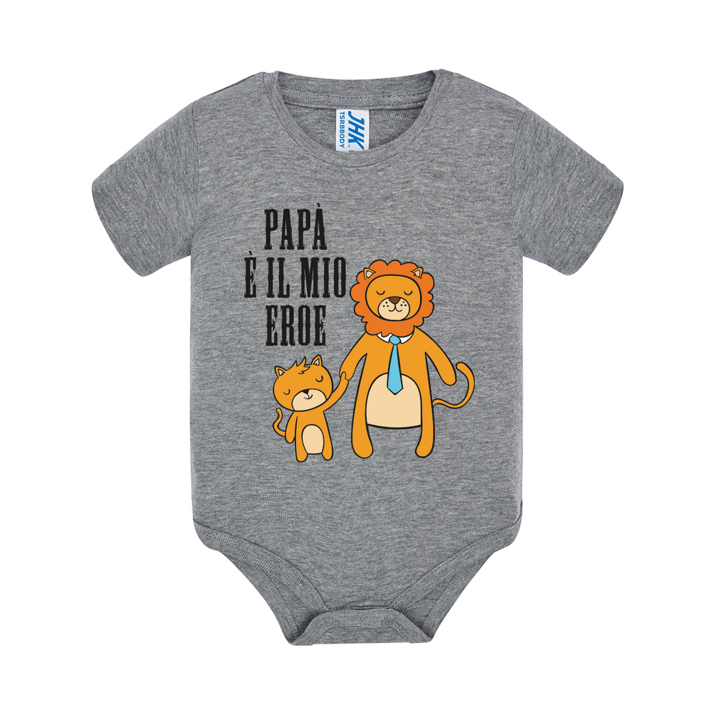 body neonato eroe colore grey teelab