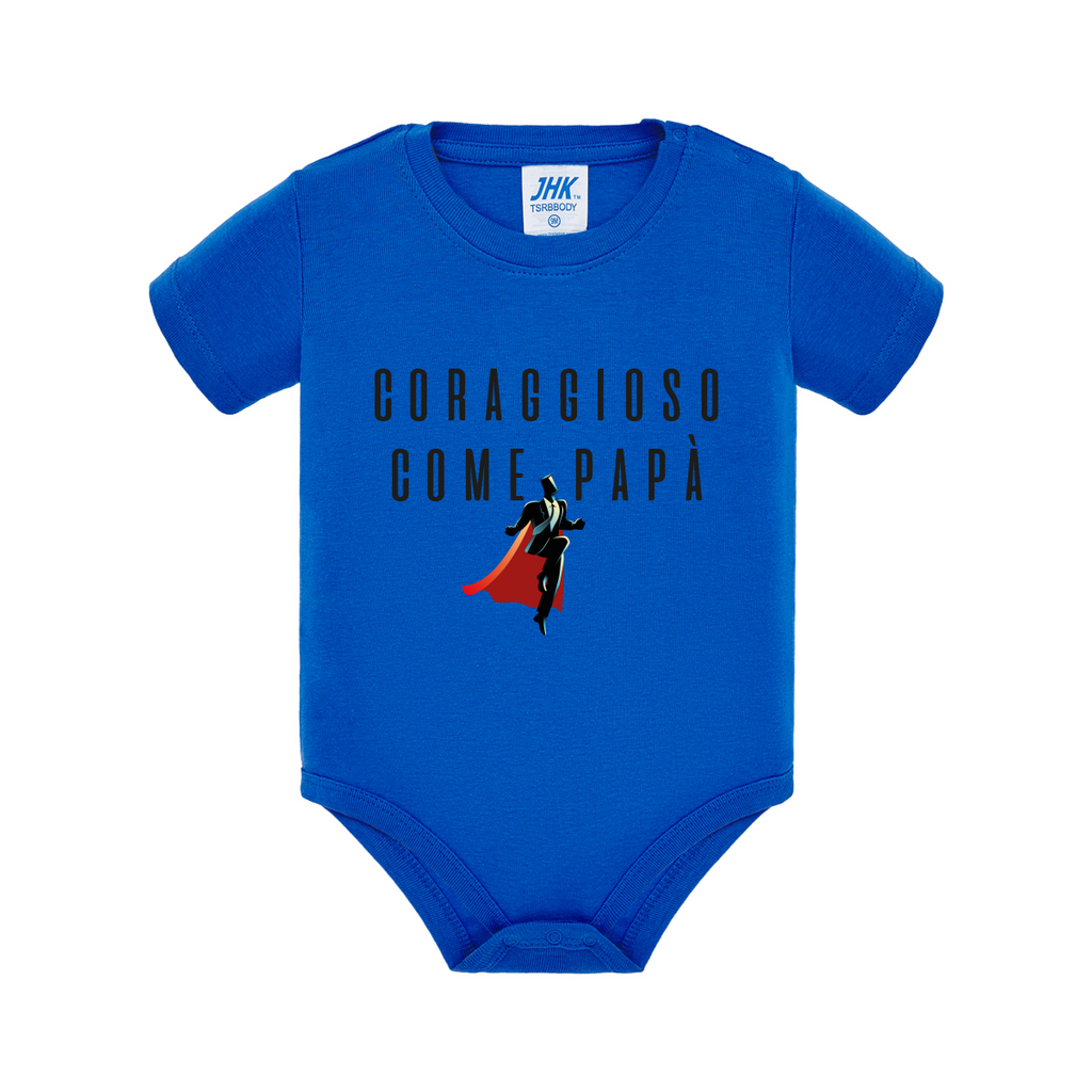body neonato forte come papà colore royal blue teelab