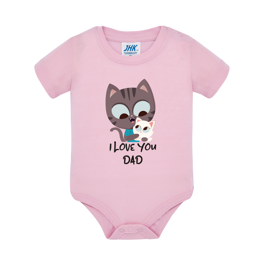 body neonato gatto colore pink teelab
