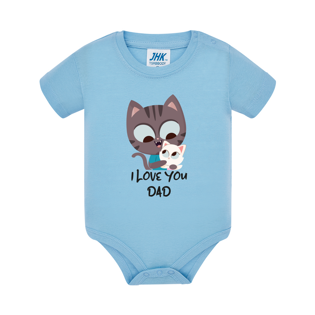 body neonato gatto colore sky teelab