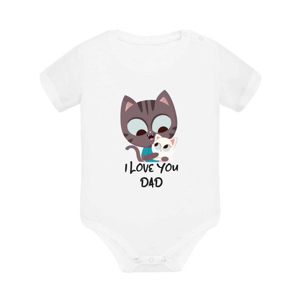 body neonato gatto colore white teelab