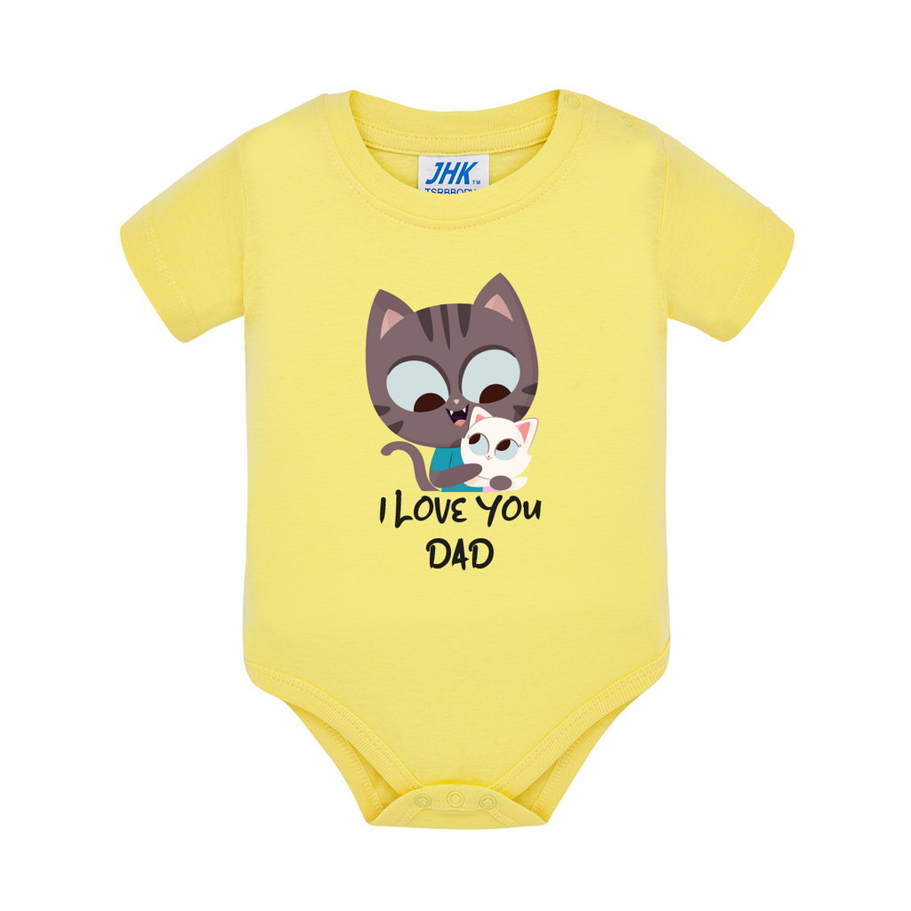 body neonato gatto colore yellow teelab