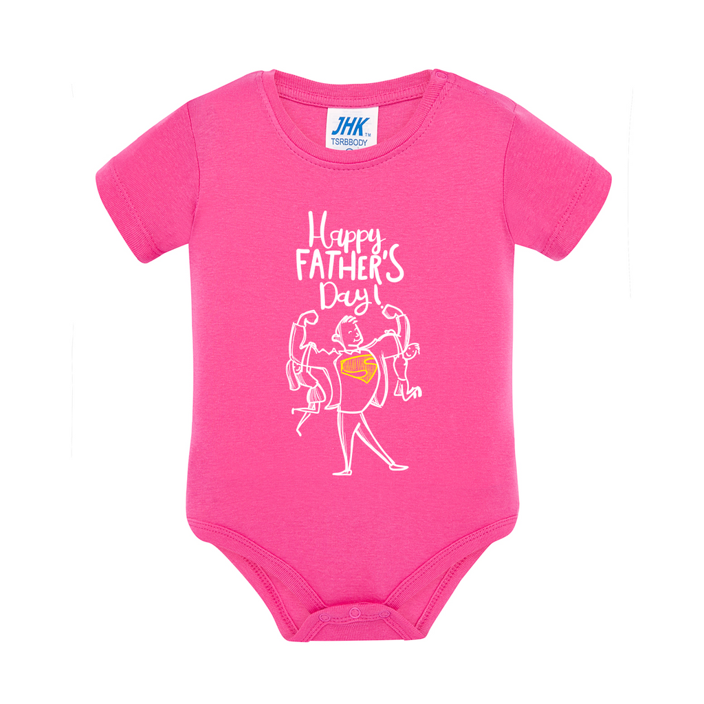 body neonato giornata papà colore fucsia teelab