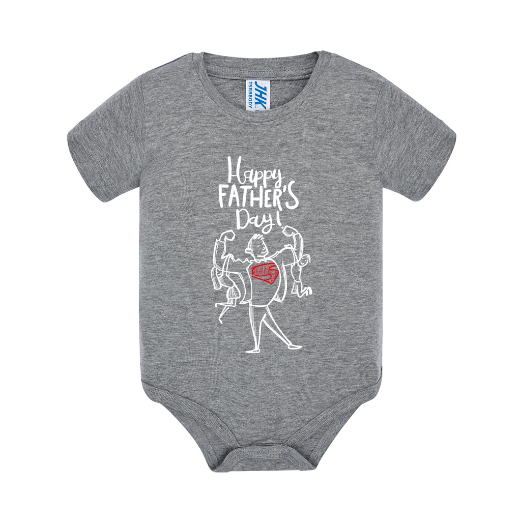 body neonato giornata papà colore grey teelab