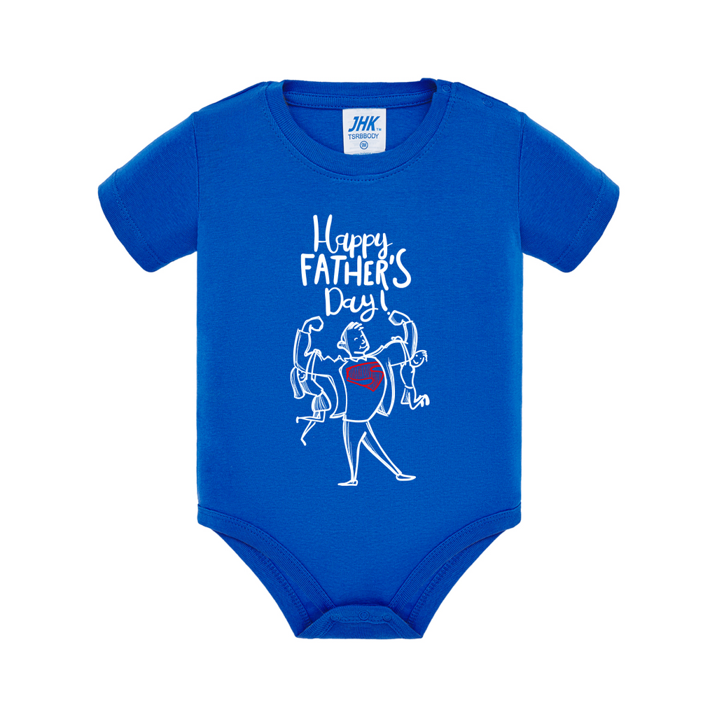 body neonato giornata papà colore royal blue teelab