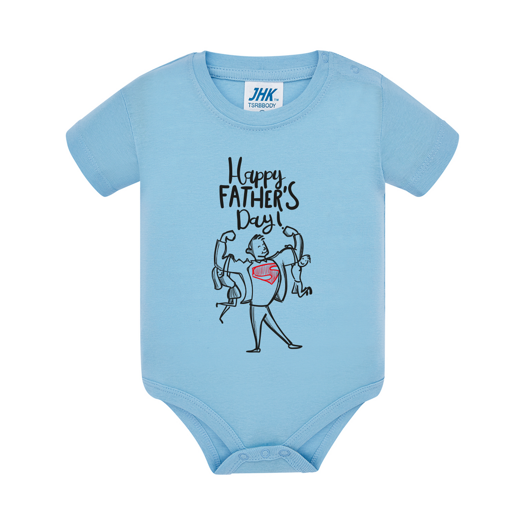 body neonato giornata papà colore sky teelab