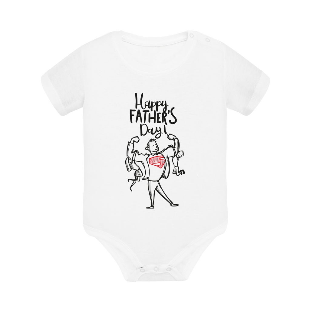 body neonato giornata papà colore white teelab