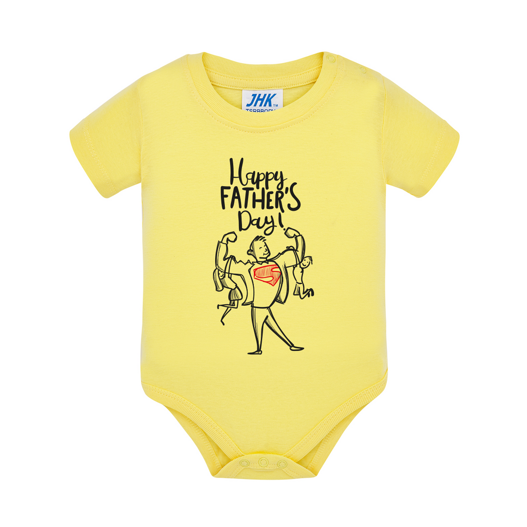 body neonato giornata papà colore yellow teelab