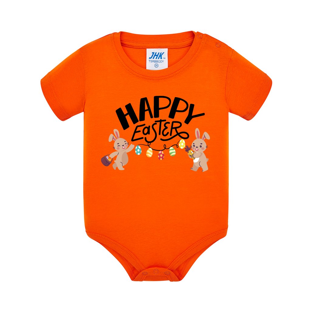 body neonato happy easter colore orange teelab