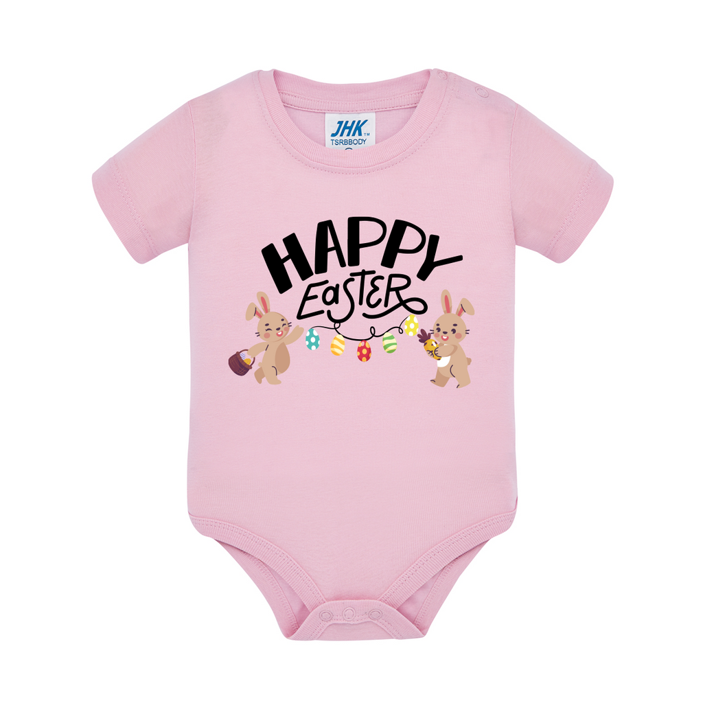 body neonato happy easter colore pink teelab