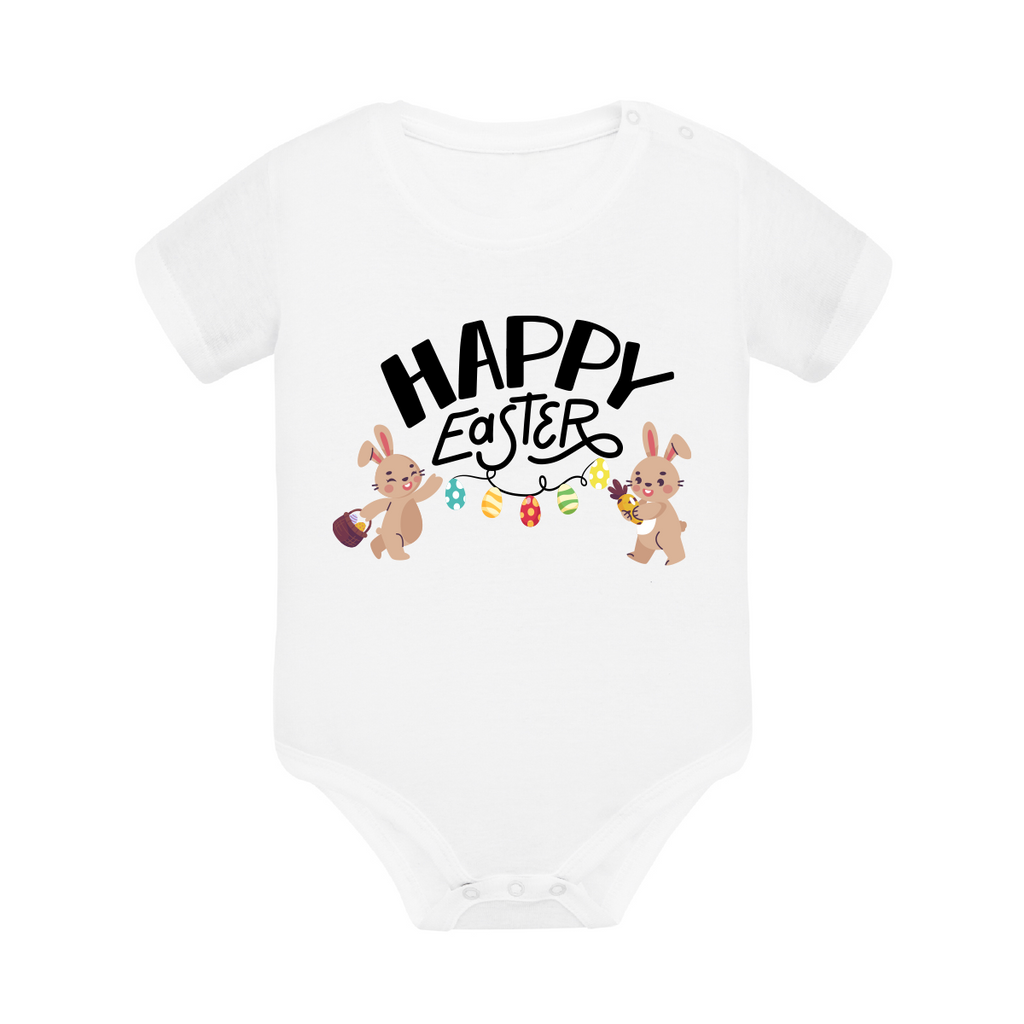 body neonato happy easter colore white teelab