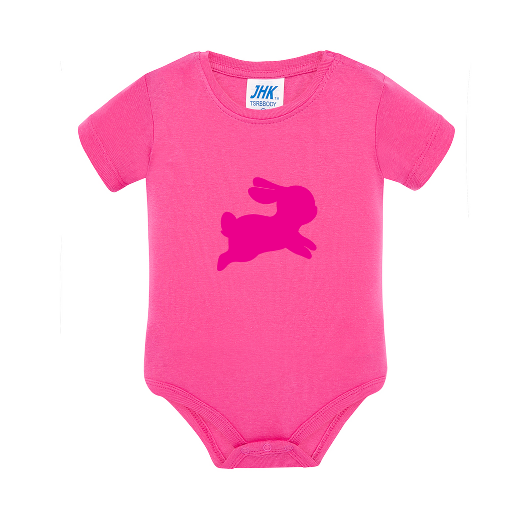 body neonato hoppy bunny colore rosa teelab