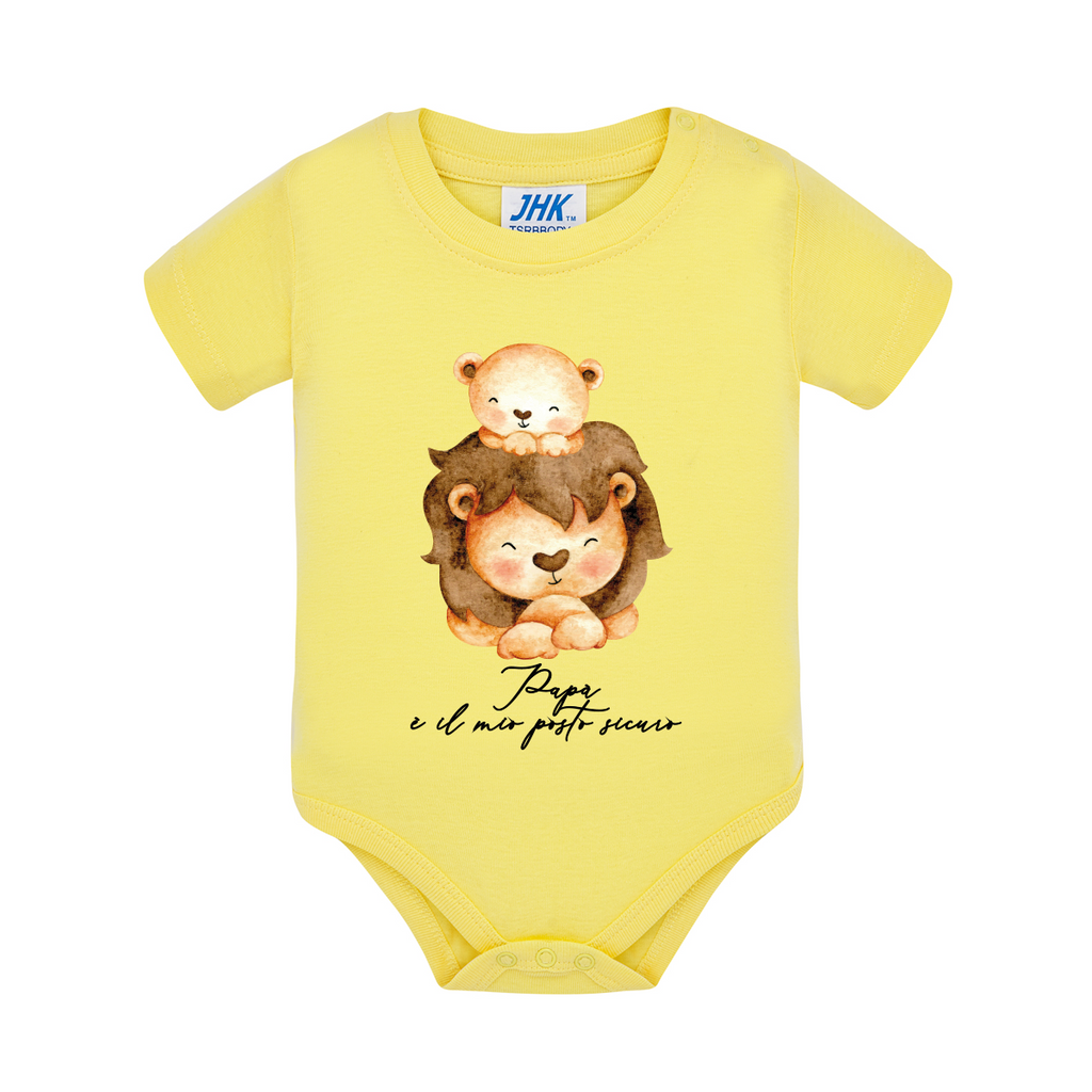 body neonato leoni colore yellow teelab