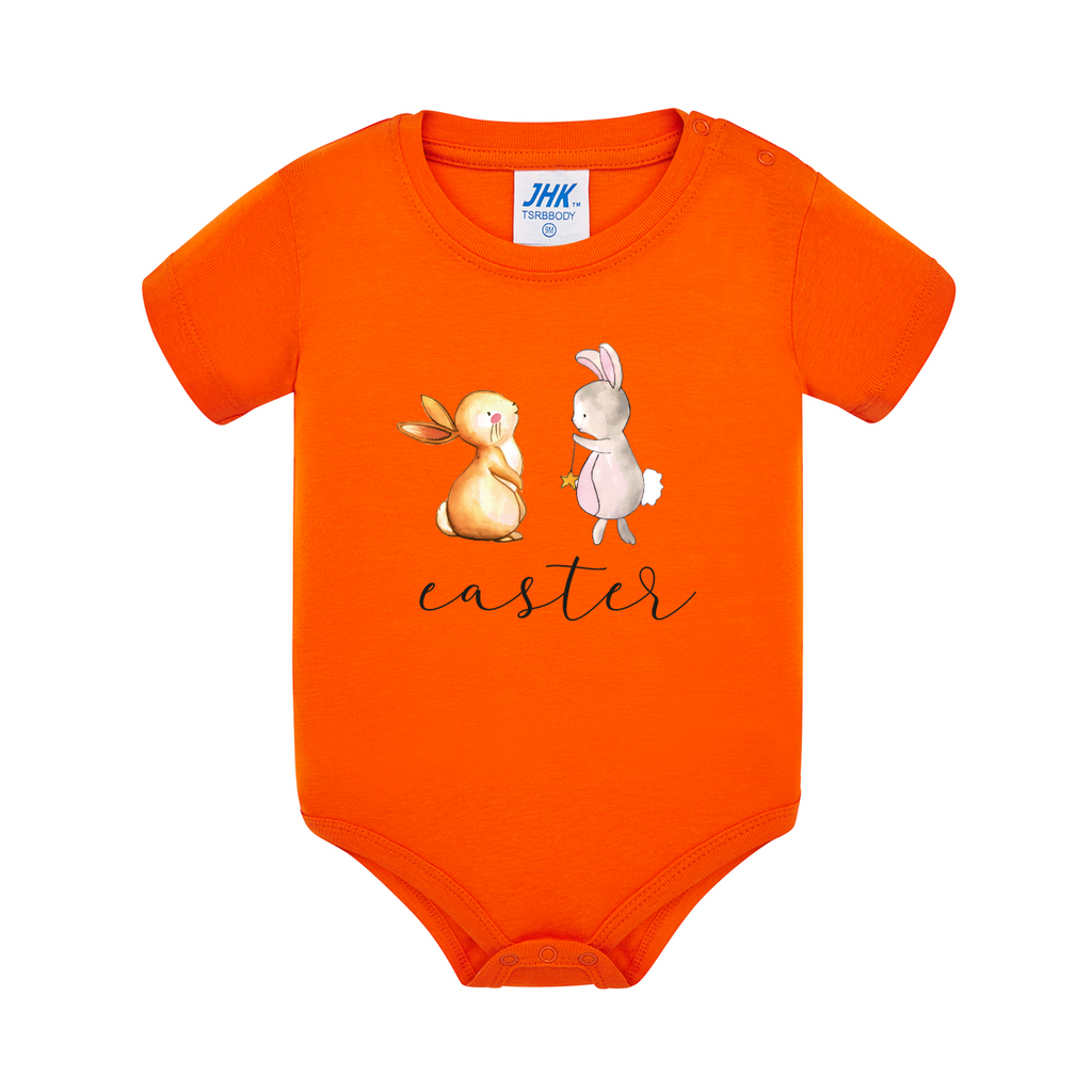 body neonato little bunny colore arancione teelab